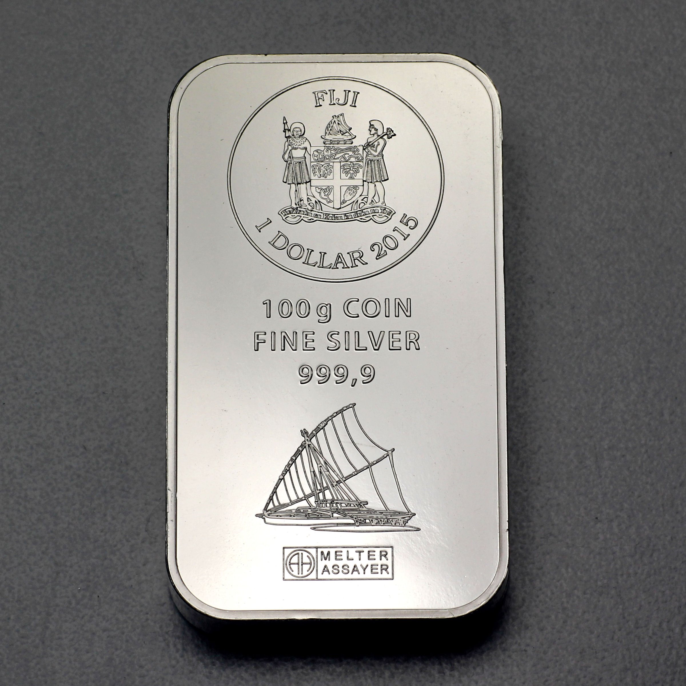 Münzbarren 100g "Fiji" (ARGOR-HERAEUS) geprägt - Detailansicht 2