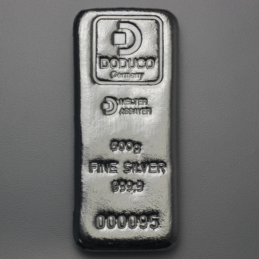 Silberbarren 500g Doduco - Detailansicht 2