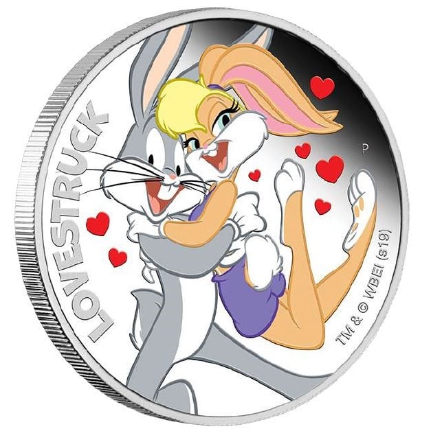 Silbermünze 1oz "Lovestruck" 2019 (PP/koloriert) Looney Tunes (Tuvalu) - Hauptansicht
