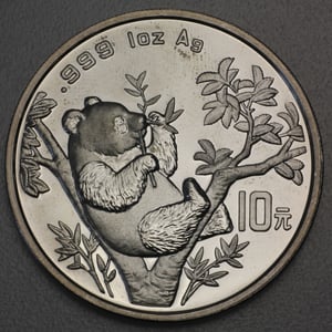 Silbermünze 1oz "Panda" 1995 (China) - Hauptansicht