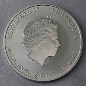 Silbermünze 1oz "Affe" 2016 (koloriert) Lunar II – Year of the Monkey (Australien) - Miniaturansicht 2