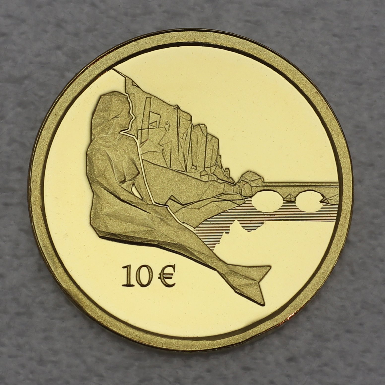 Goldmünze "10 Euro 2021" Melusina (Luxemburg) - Hauptansicht