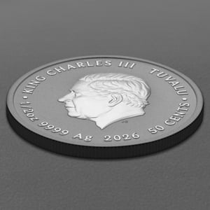 Silbermünze 1/2oz "Eleven + Vecna" 2026 (koloriert) Stranger Things (Tuvalu) - Miniaturansicht 4