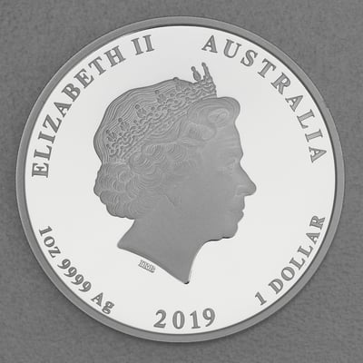Silbermünze 1oz "Schwein" 2019 (PP) Lunar II – Year of the Pig (Australien) - Miniaturansicht 2