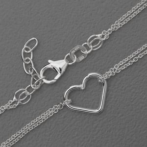 Silber-Fußkette 925er "Herz" (Sterling) - Miniaturansicht 1