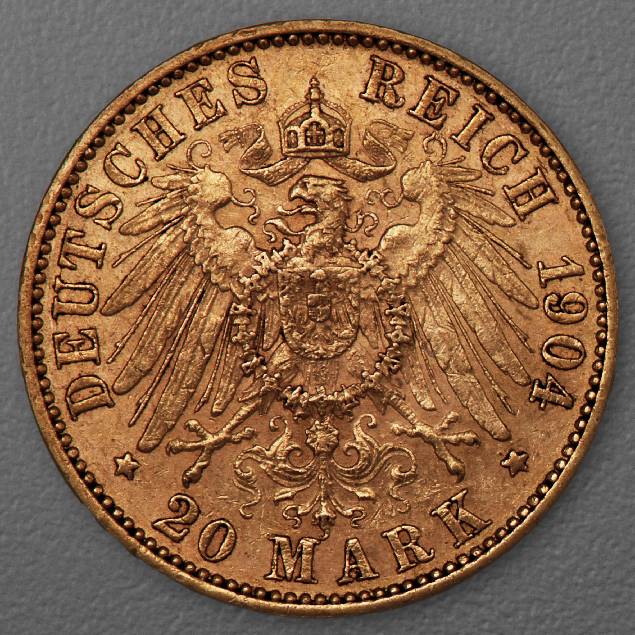 Goldmünze 20 Mark "Wilhelm II." 1904-A J.252 (Preußen) - Detailansicht 1