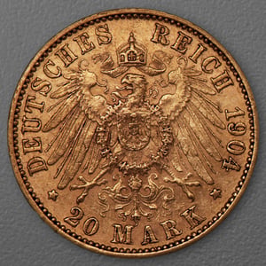 Goldmünze 20 Mark "Wilhelm II." 1904-A J.252 (Preußen) - Miniaturansicht 2