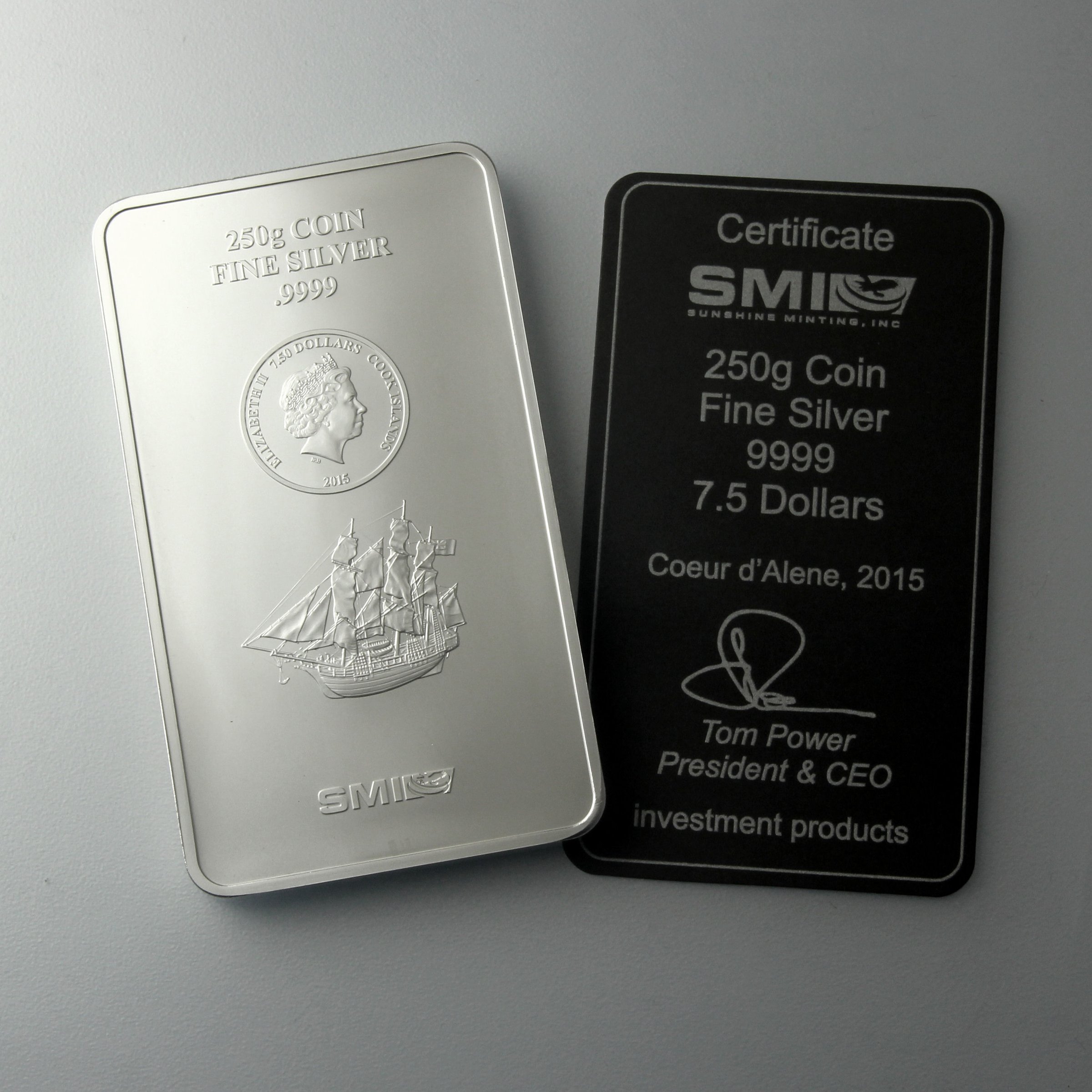Münzbarren 250g "SMI / Cook Islands" - Detailansicht 2