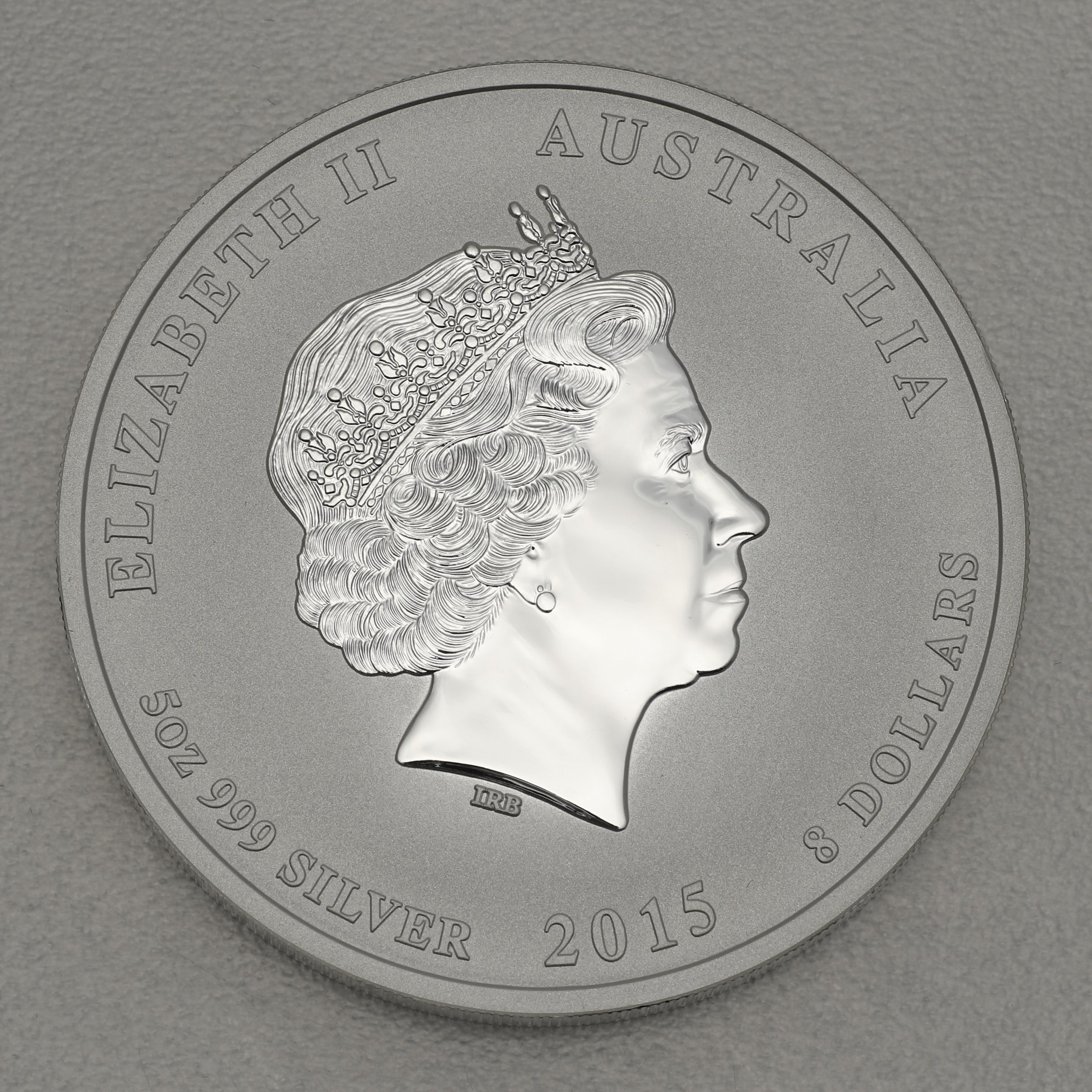 Silbermünze 5oz "Ziege" 2015 (koloriert) Lunar II – Year of the Goat (Australien) - Detailansicht 1