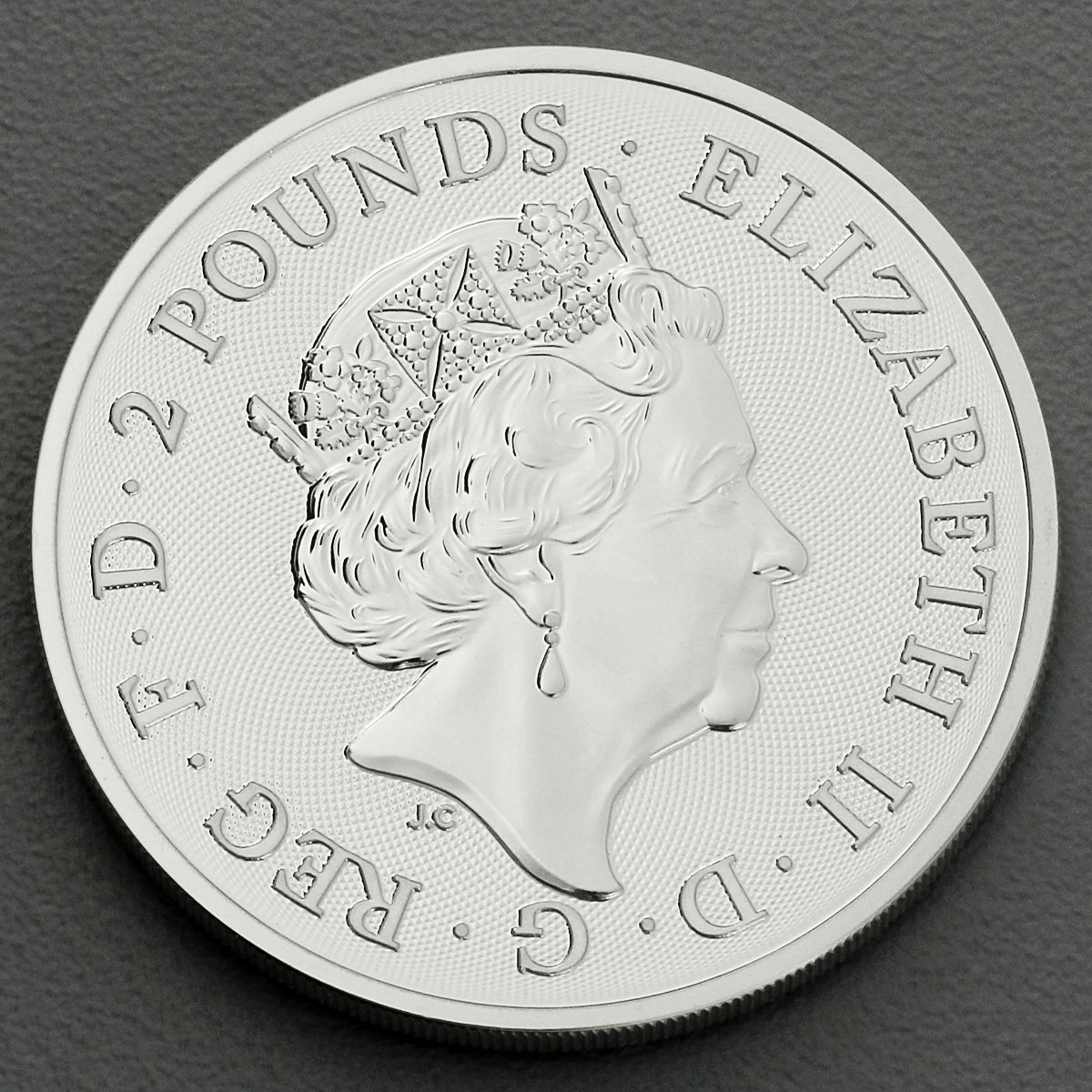 Silbermünze 1oz "Two Dragons" 2018 (Großbritannien) - Detailansicht 1
