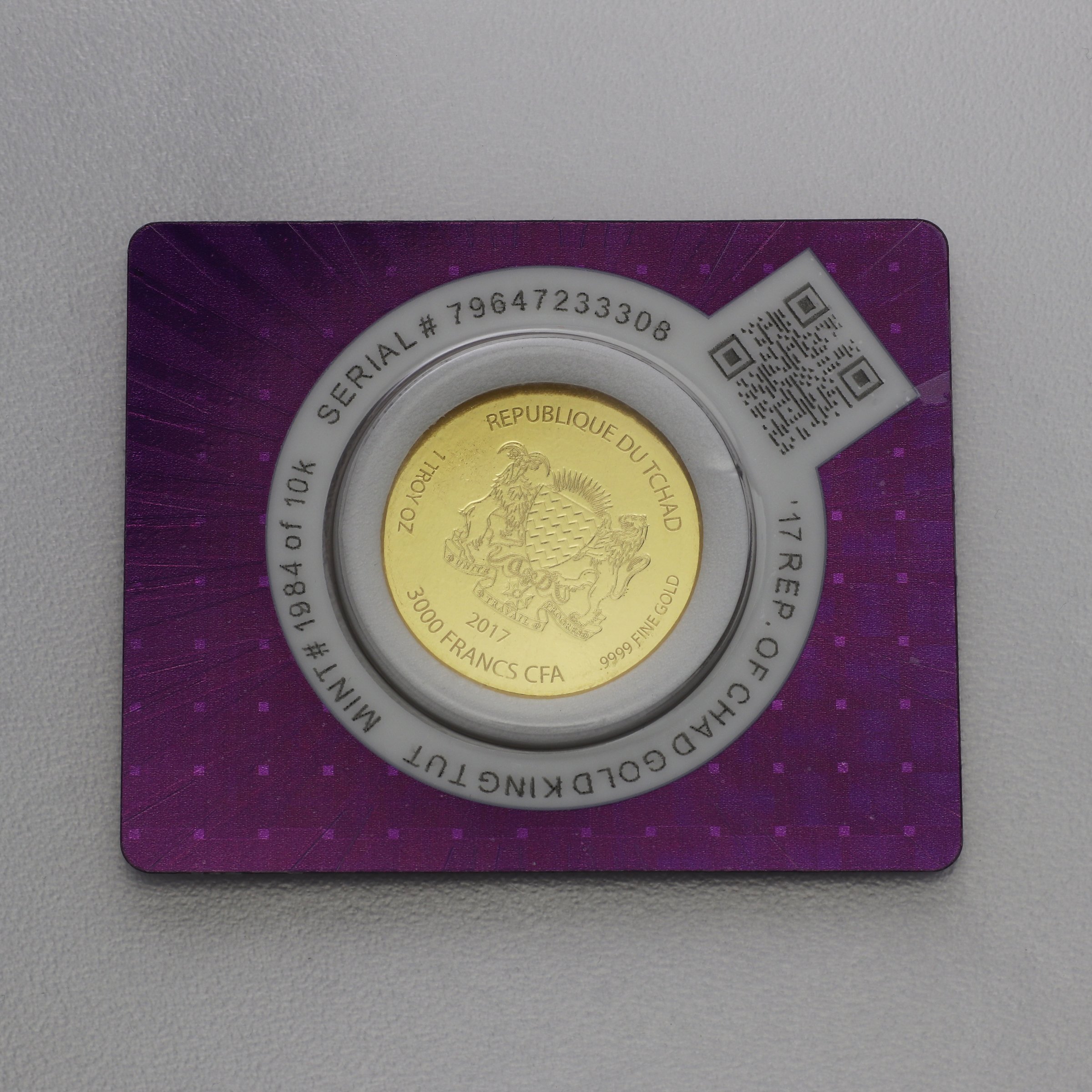 Goldmünze 1oz "Tutanchamun" 2017 (Tschad) - Detailansicht 3