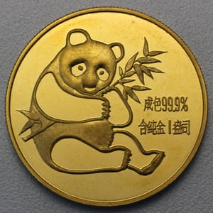Goldmünze 1oz "Panda" 1982 (China) - Hauptansicht