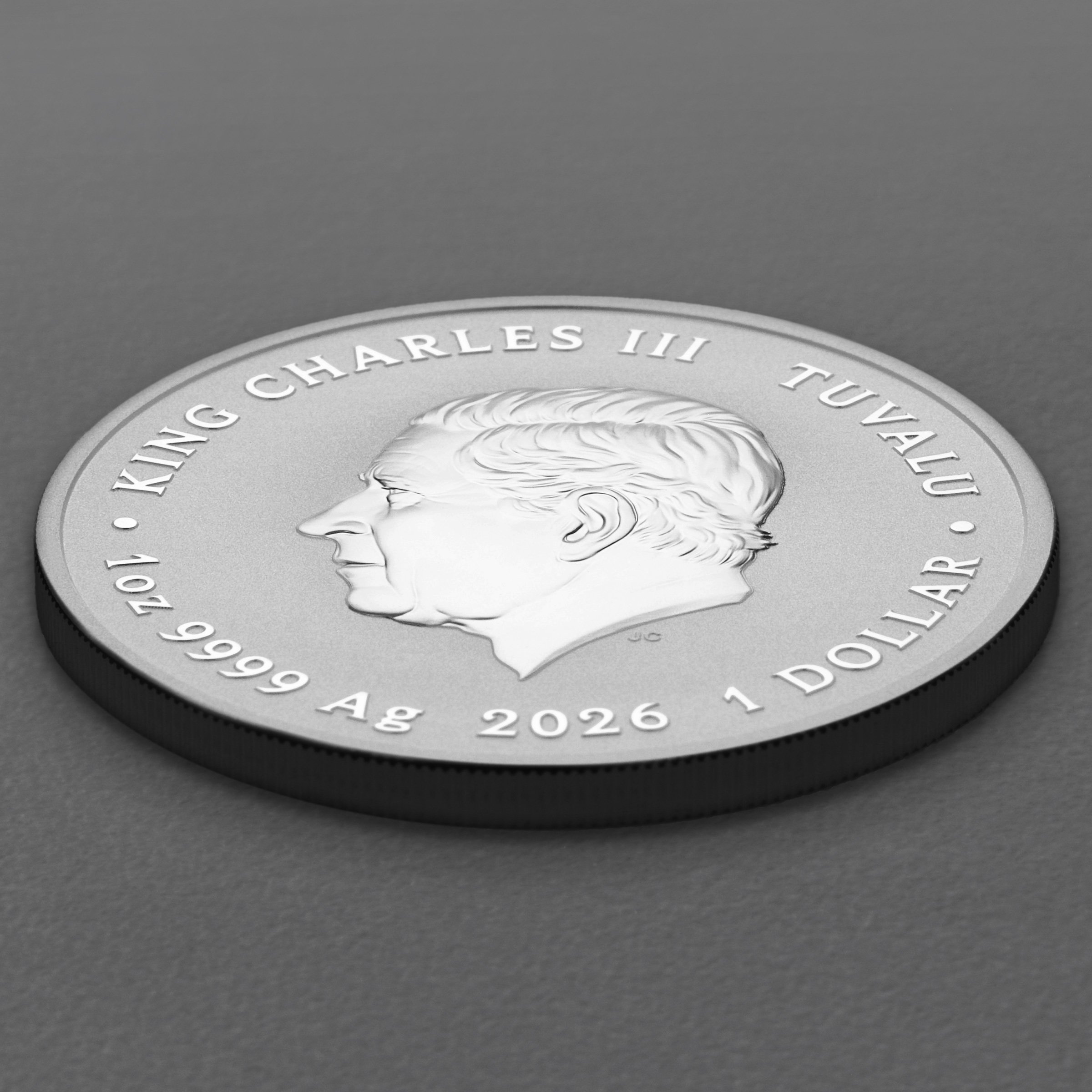 Silbermünze 1oz "Fortes Fortuna Adiuvat" 2026 (vergoldet) Ottifanten – Ballonifant (Tuvalu) - Detailansicht 3