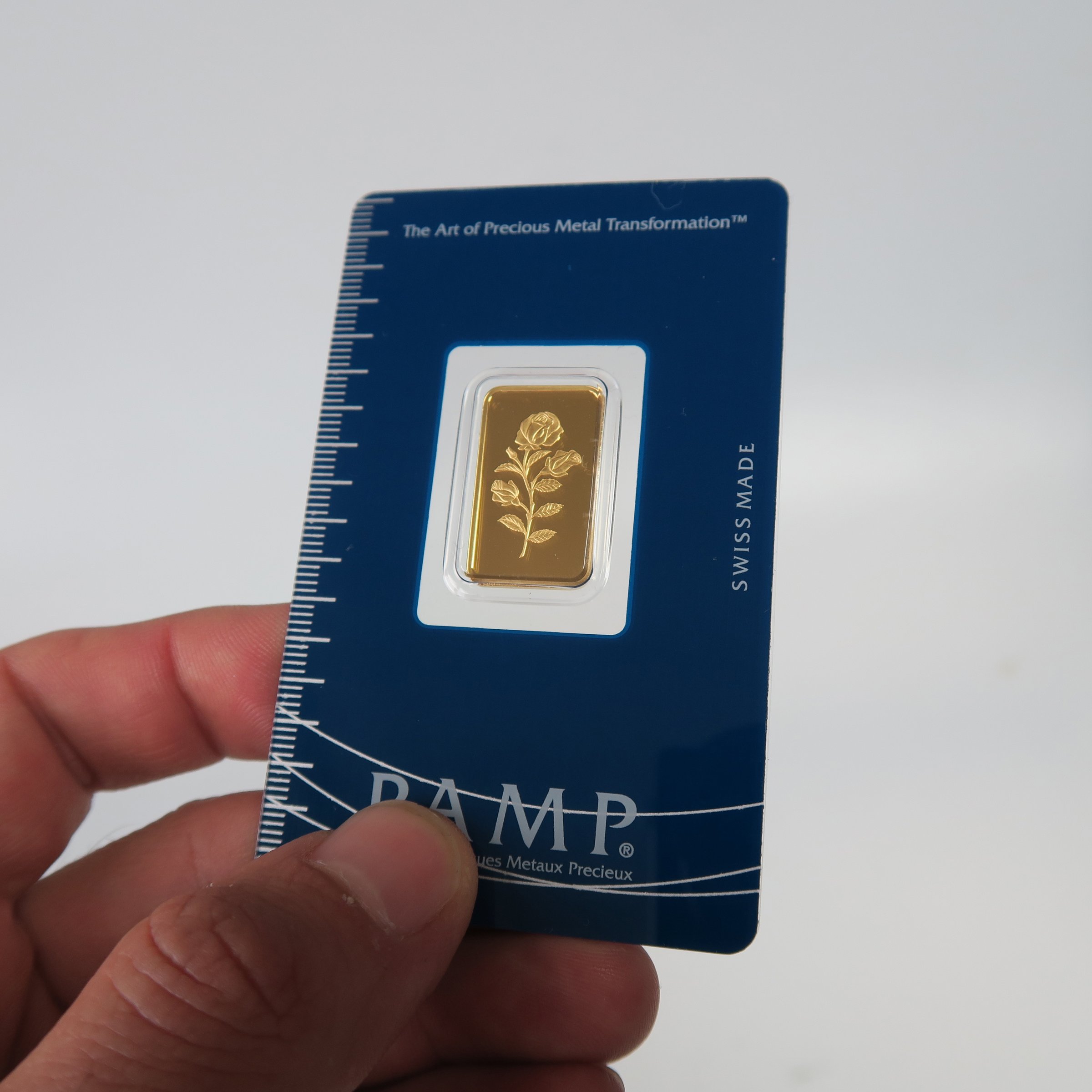 Goldbarren 5g PAMP "Rose" - Detailansicht 4