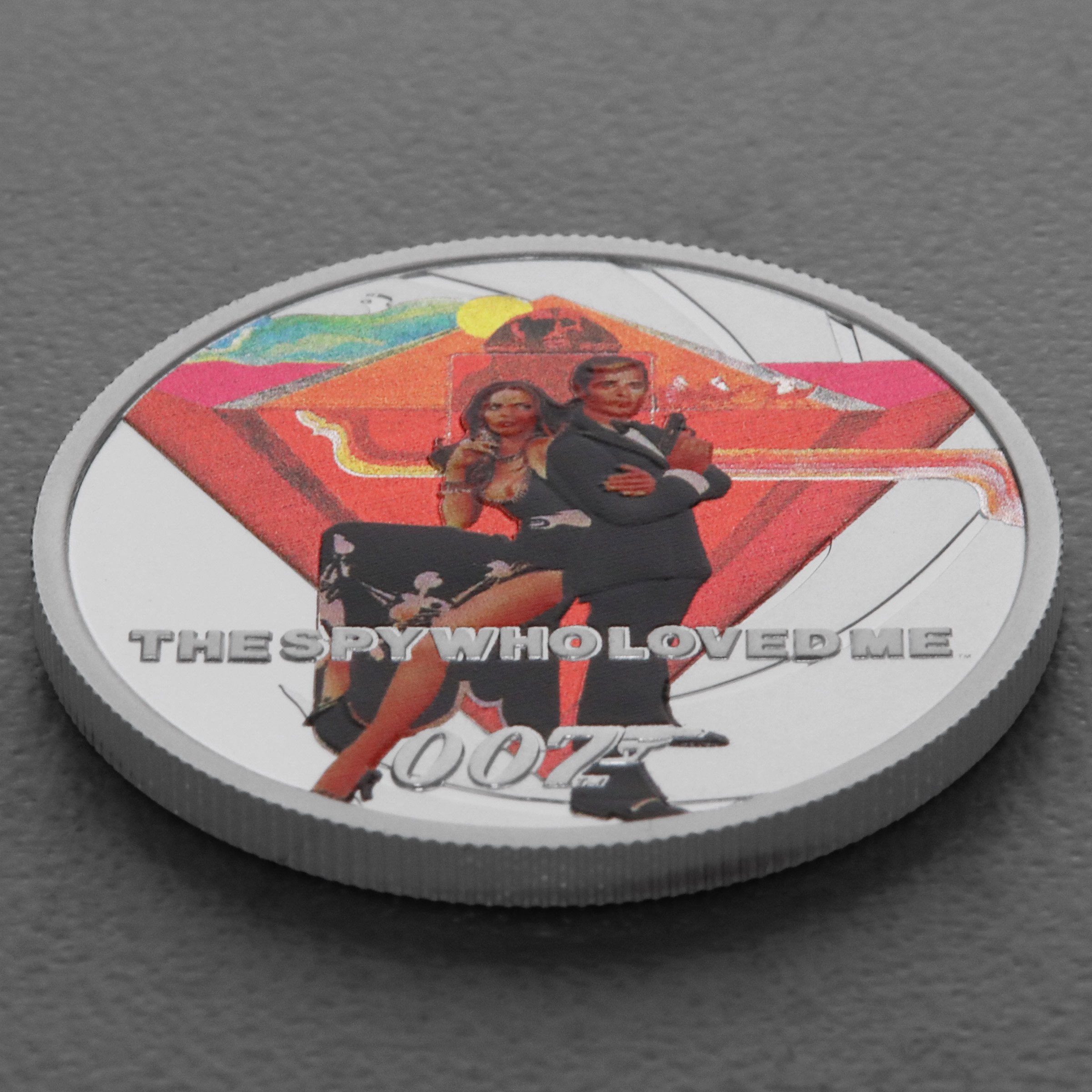Silbermünzen 1oz +7 x 1/2oz "Roger Moore" 2024 (PP/kol./verg.) Set – 8-teilig James Bond (Tuvalu) - Detailansicht 12