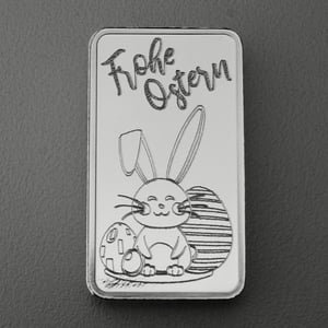 Silberbarren 1oz "Frohe Ostern" ESG - Hauptansicht