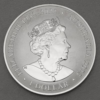 Silbermünze 1oz "Rough-Toothed Dolphin" 2023 (RAM) diff. (Australien) - Miniaturansicht 2