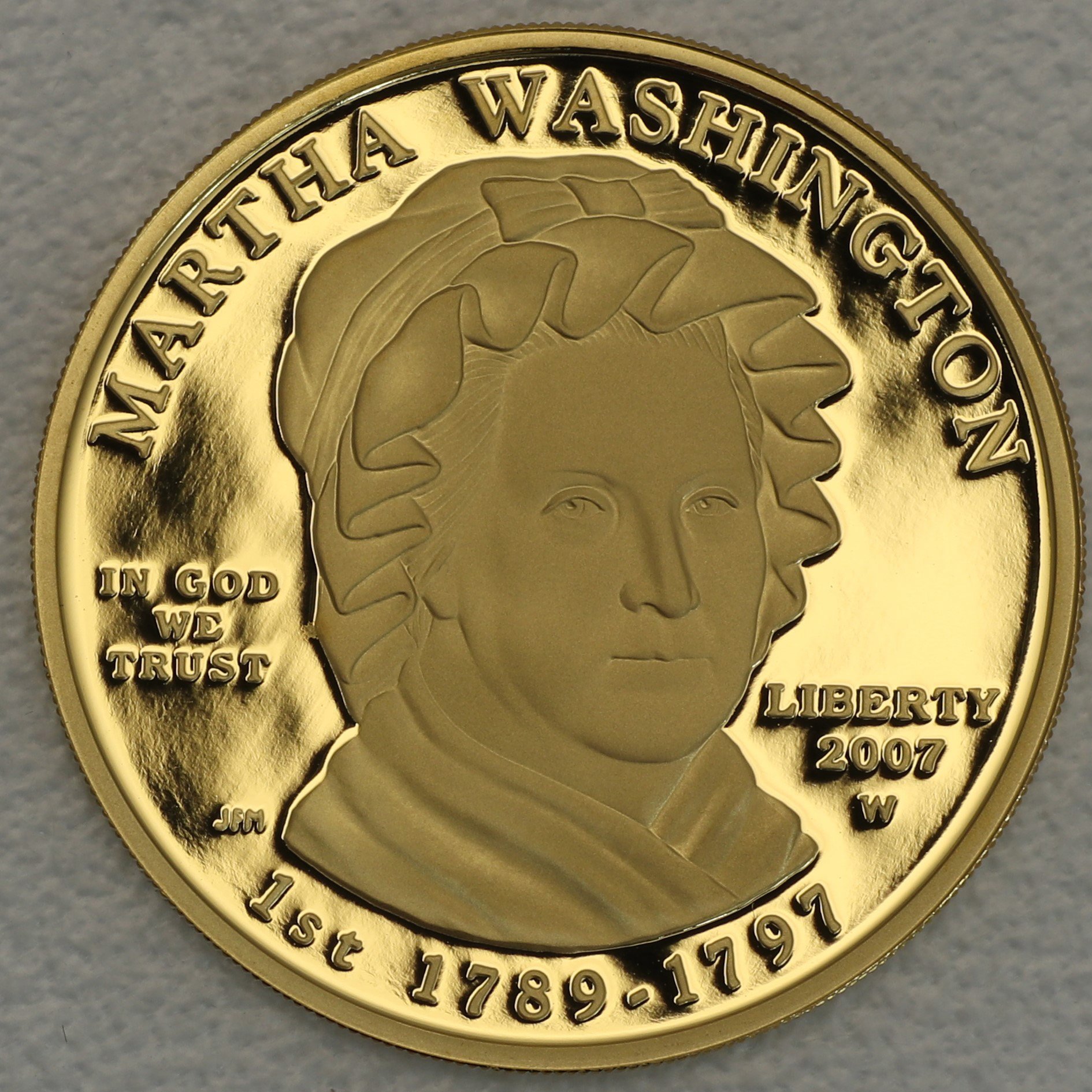 Goldmünze 1/2oz "Martha Washington" 2007 First Spouse Gold Proof Coin (USA) - Hauptansicht