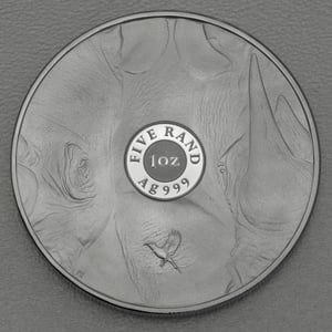 Silbermünze 1oz "Nashorn" 2025 (PP) Big Five III (Südafrika) - Miniaturansicht 2