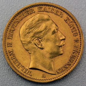 Goldmünze 20 Mark "Wilhelm II." (Preußen) - Hauptansicht
