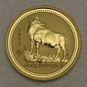 Goldmünze 1/4oz "Ochse" 1997 Lunar I – Year of the Ox (Australien) - Hauptansicht