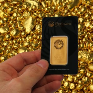Goldbarren 1oz THE PERTH MINT "Känguru" - Miniaturansicht 5