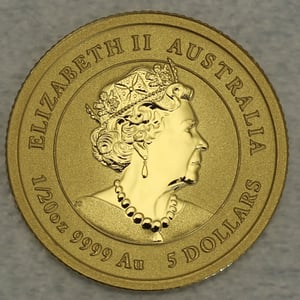 Goldmünze 1/20oz "Tiger" 2022 Lunar III – Year of the Tiger (Australien) - Miniaturansicht 2