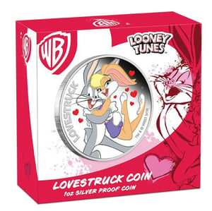 Silbermünze 1oz "Lovestruck" 2019 (PP/koloriert) Looney Tunes (Tuvalu) - Miniaturansicht 3
