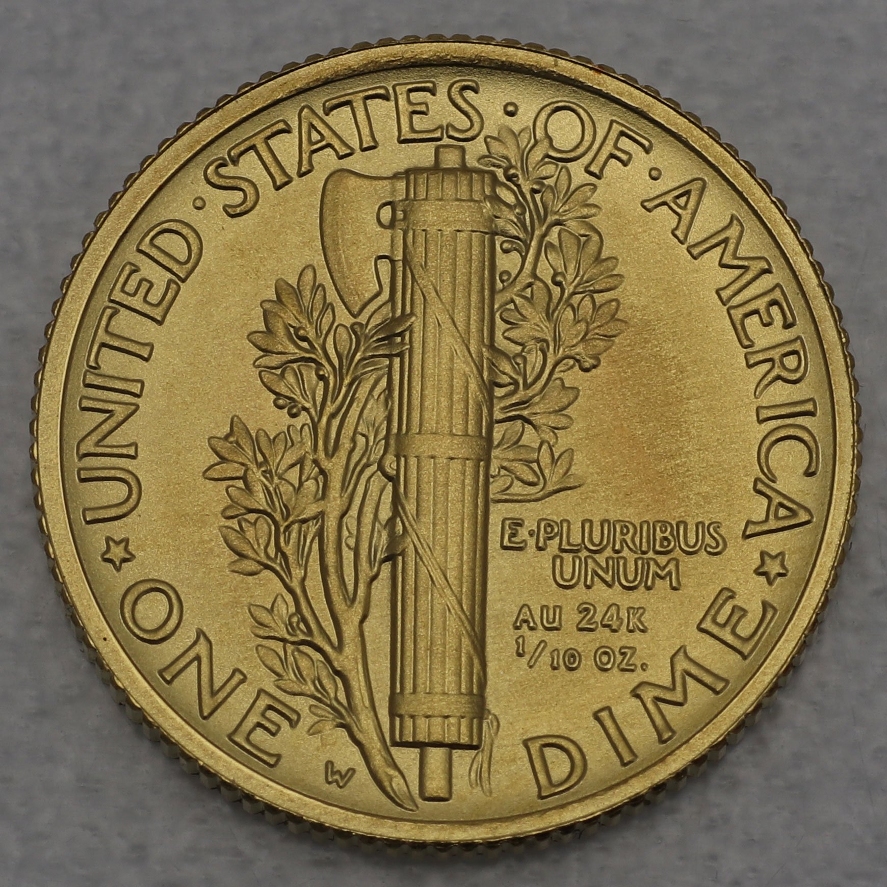 Goldmünze 1/10oz "Mercury Dime Centennial" 2016 (USA) - Detailansicht 1