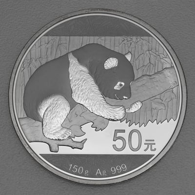 Silbermünze 150g "Panda" 2016 (China) - Miniaturansicht 1