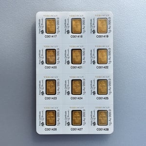 Goldbarren "Multigram" (12x 1g Gold) PAMP - Miniaturansicht 2