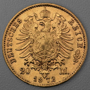 Goldmünze 20 Mark "Ludwig II." 1872-D J.194 (Bayern) - Miniaturansicht 2