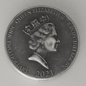Silbermünze 2oz "Jesus Praying" 2021 (AF) Biblical (Niue) - Miniaturansicht 2