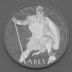 Silbermünze 1oz "Ares" 2023 Gods of Olympus (Tuvalu) - Hauptansicht