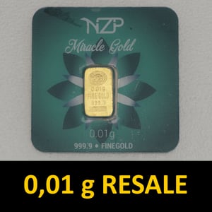 Goldbarren 0,01g "Resale" (div. Hersteller) - Hauptansicht
