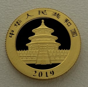 Goldmünze 3g "Panda" 2019 (China) - Miniaturansicht 2