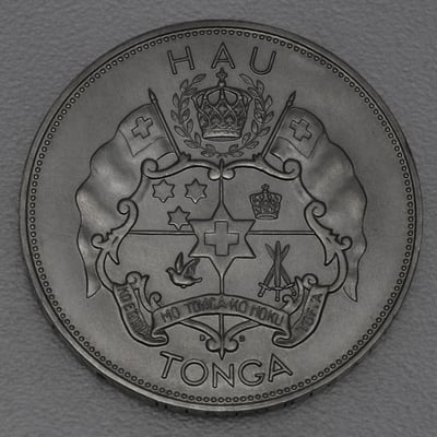 Palladiummünzen "Coronation 1967 Set" 1 Hau + 1/2 Hau + 1/4 Hau (Tonga) - Miniaturansicht 8