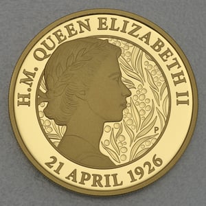 Goldmünze 1/4oz "95th Birthday Queen Elizabeth" Polierte Platte (Australien) - Miniaturansicht 1