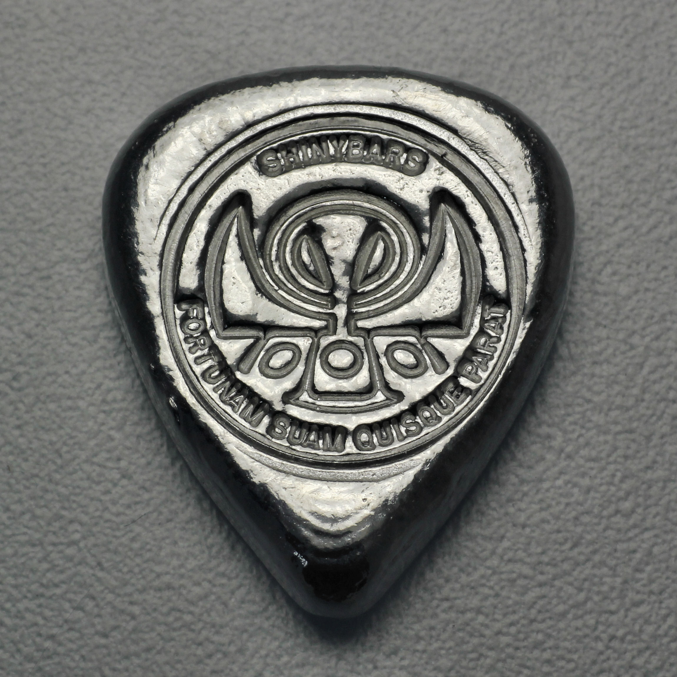 Silber 3-D Barren "Plektrum" 1oz, gegossen - Hauptansicht