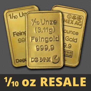 Goldbarren 1/10oz "Resale" (div. Hersteller) - Hauptansicht