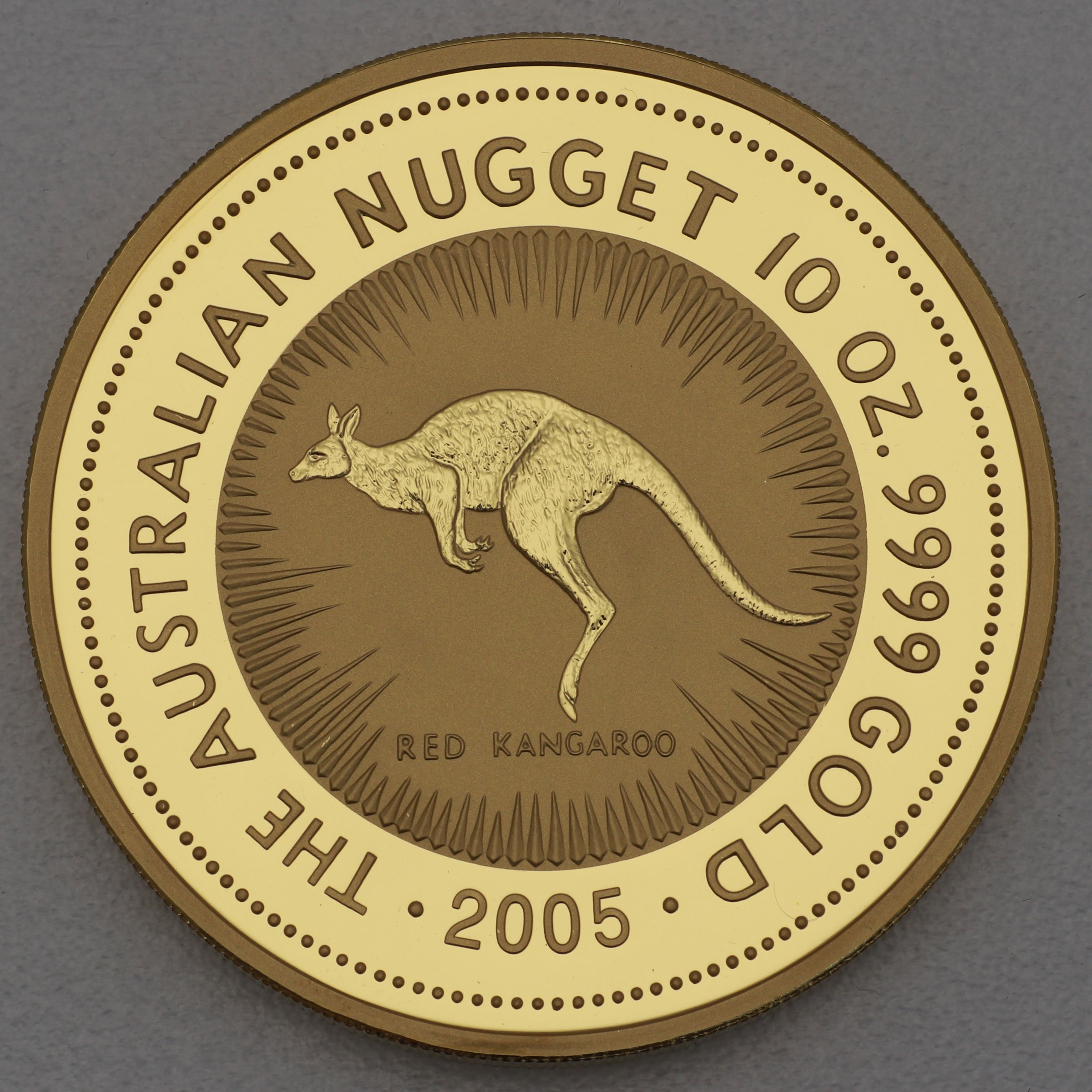 Goldmünze 10oz "Känguru" 2005 Australian Nugget (Australien) - Hauptansicht