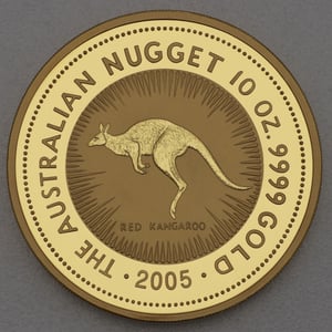 Goldmünze 10oz "Känguru" 2005 Australian Nugget (Australien) - Miniaturansicht 1
