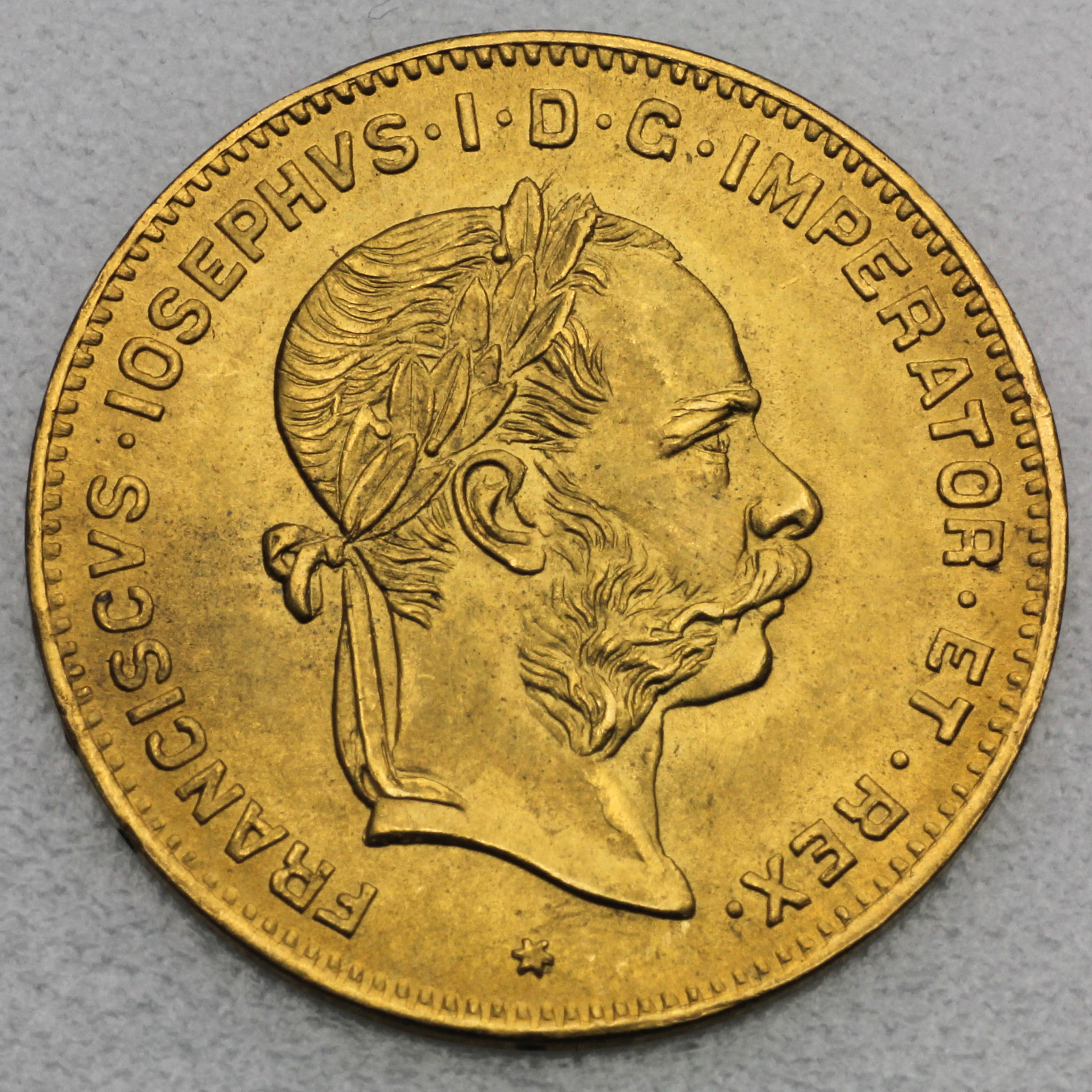 Goldmünze "4 Florin/10 Gulden" (Österreich) - Hauptansicht