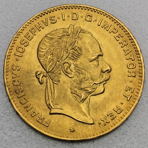 Goldmünze "4 Florin/10 Gulden" (Österreich) - Hauptansicht