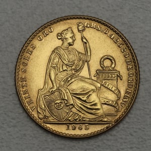 Goldmünze 20 Soles (Peru) - Hauptansicht