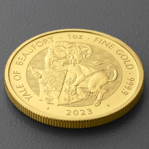 Goldmünze 1oz "The Yale of Beaufort" 2023 Royal Tudor Beasts (Großbritannien) - Miniaturansicht 3
