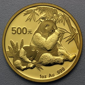 Goldmünze 1oz "Panda" 2007 (China) - Hauptansicht