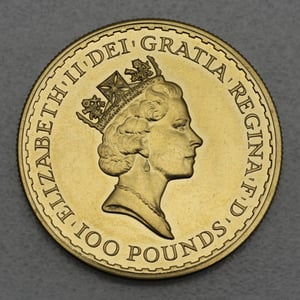 Goldmünze 1oz "Britannia" 1990 (Großbritannien) - Miniaturansicht 2