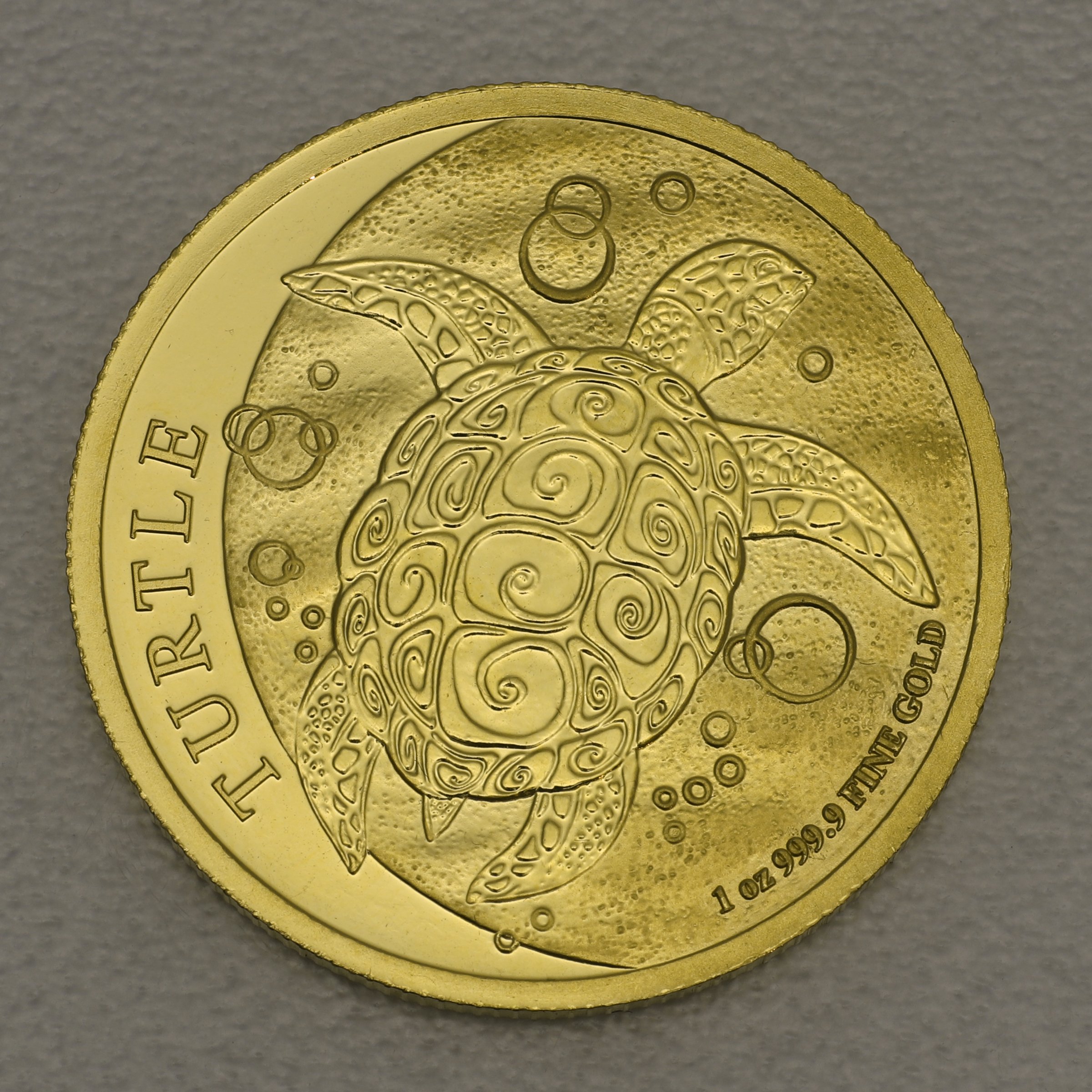Goldmünze 1oz "Schildkröte" 2019 (Niue) - Hauptansicht