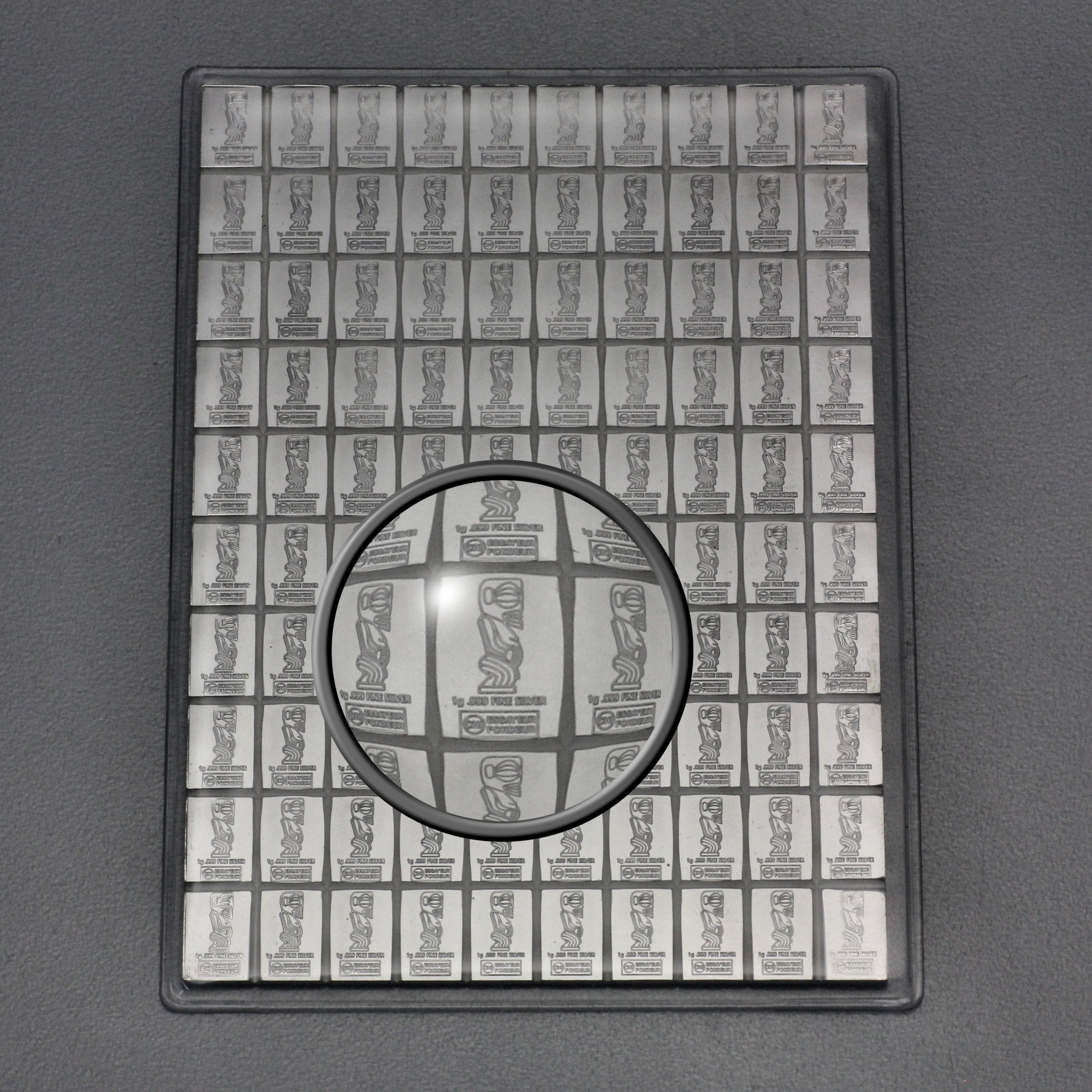 Münztafel 100 x 1g Ag "CombiCoin" (Cook Islands) - Detailansicht 5